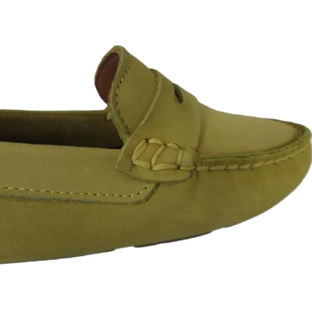 New in Box Charleston Shoe Co Kid's Tradd Lime Penny Loafers Size 2